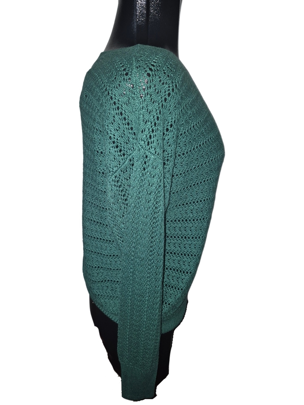 Reitman's Women’s Teal Open-Knit Sweater NWT Size S - Picture 4 of 6